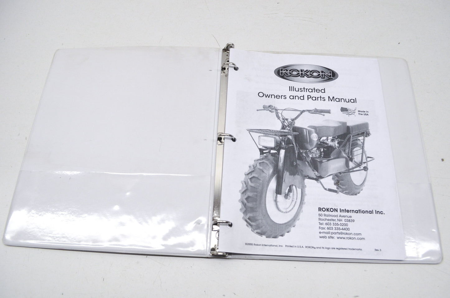 Rokon 2005 Owner's and Parts Manual