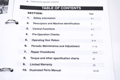 Rokon 2005 Owner's and Parts Manual