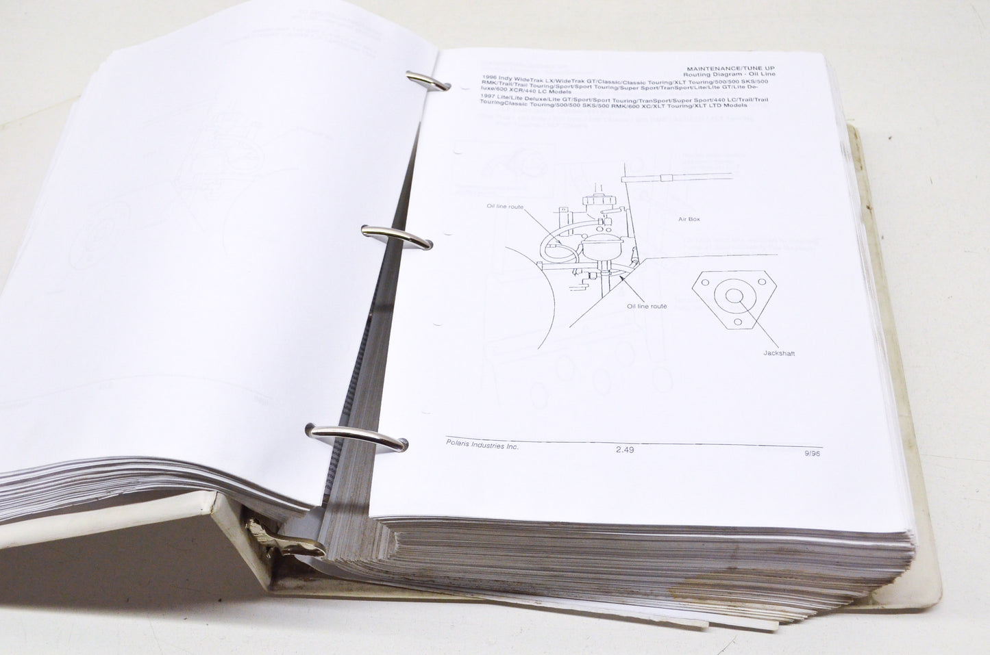 OEM Polaris 1996-1998 Indy Service Repair Manual