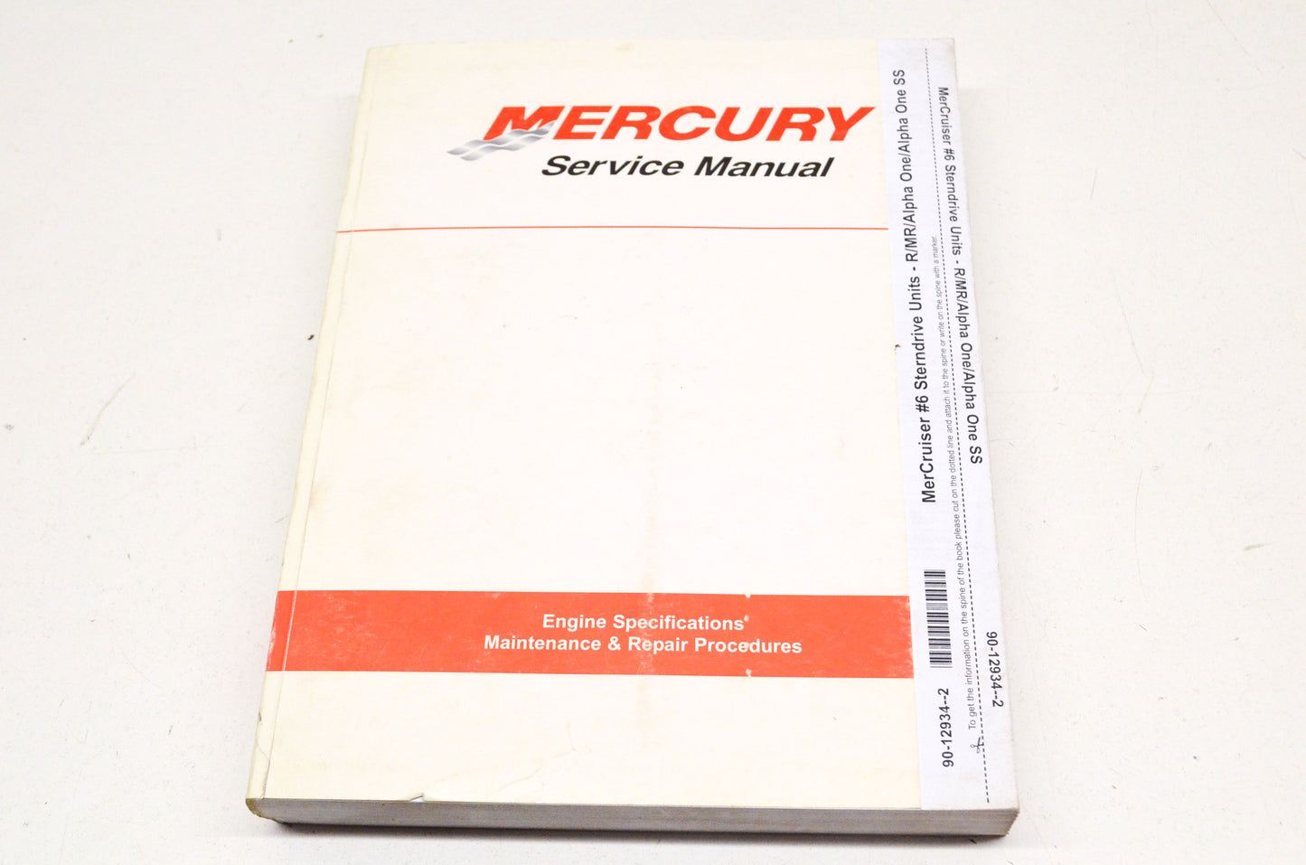 OEM Mercury Engine Specifications Maintenance & Repair Procedures Service Manual