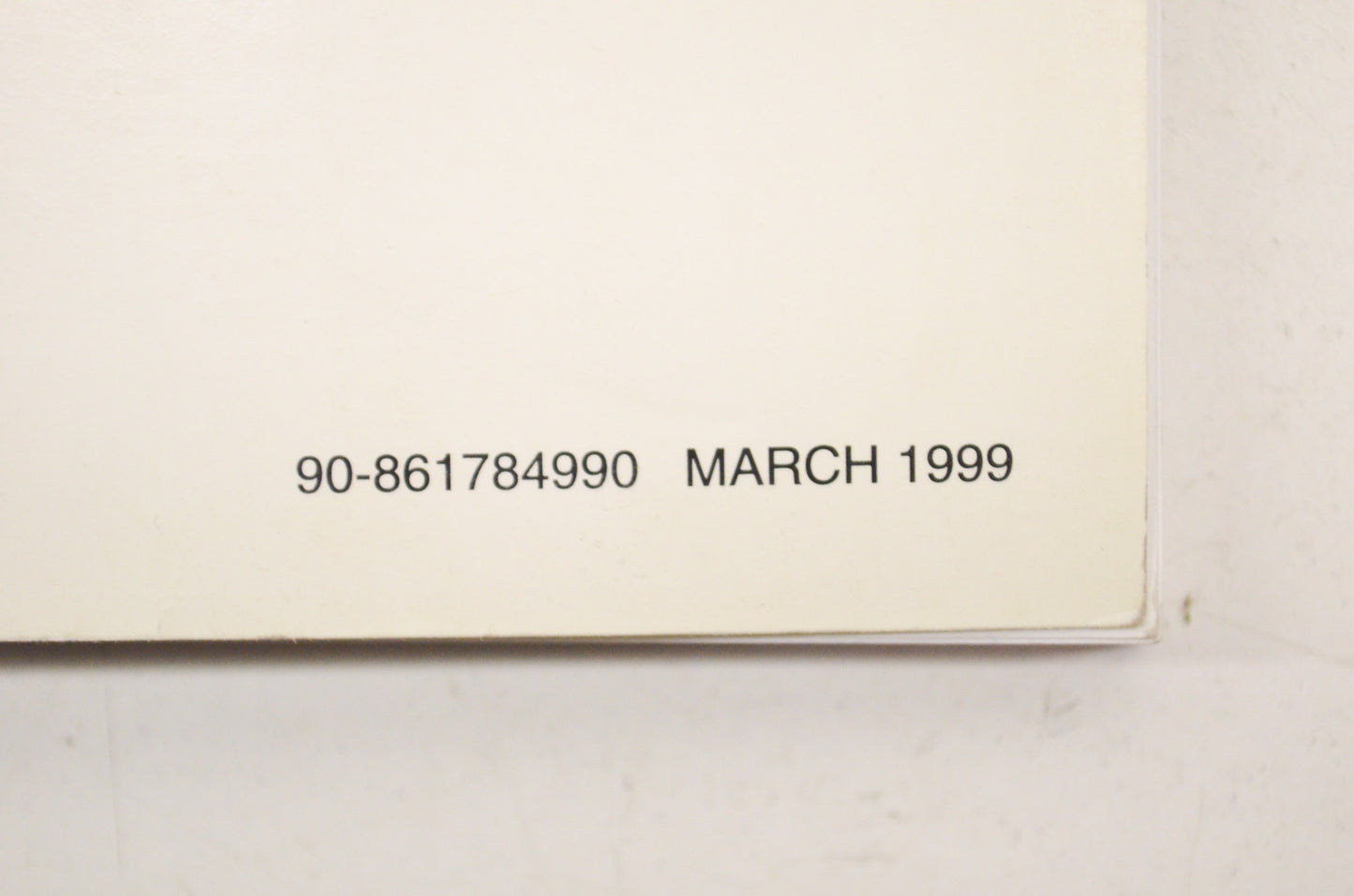 OEM Mercury 90-861784990 Service Manual Supplement to #27 V-8 Diesel