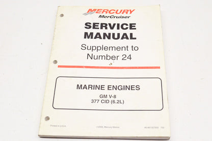 OEM Mercury 90-861327000 Service Manual Supplement