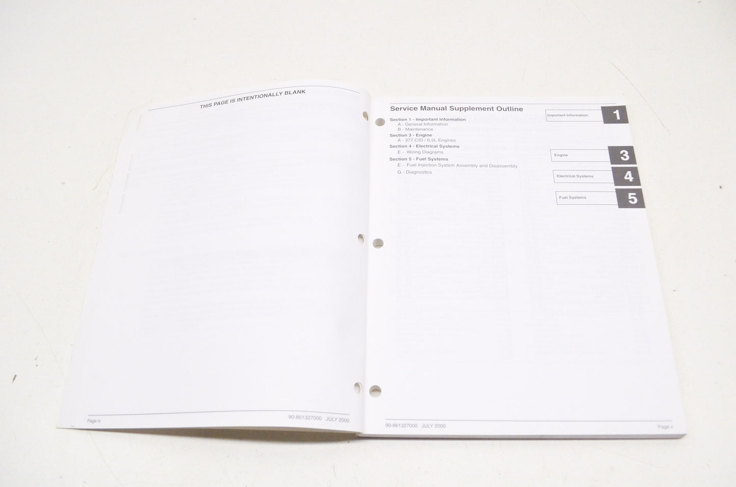 OEM Mercury 90-861327000 Service Manual Supplement