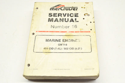 OEM Mercury Marine Engines GM V-8 454 CID (7.4L) / 502 CID (8.2L) Service Manual