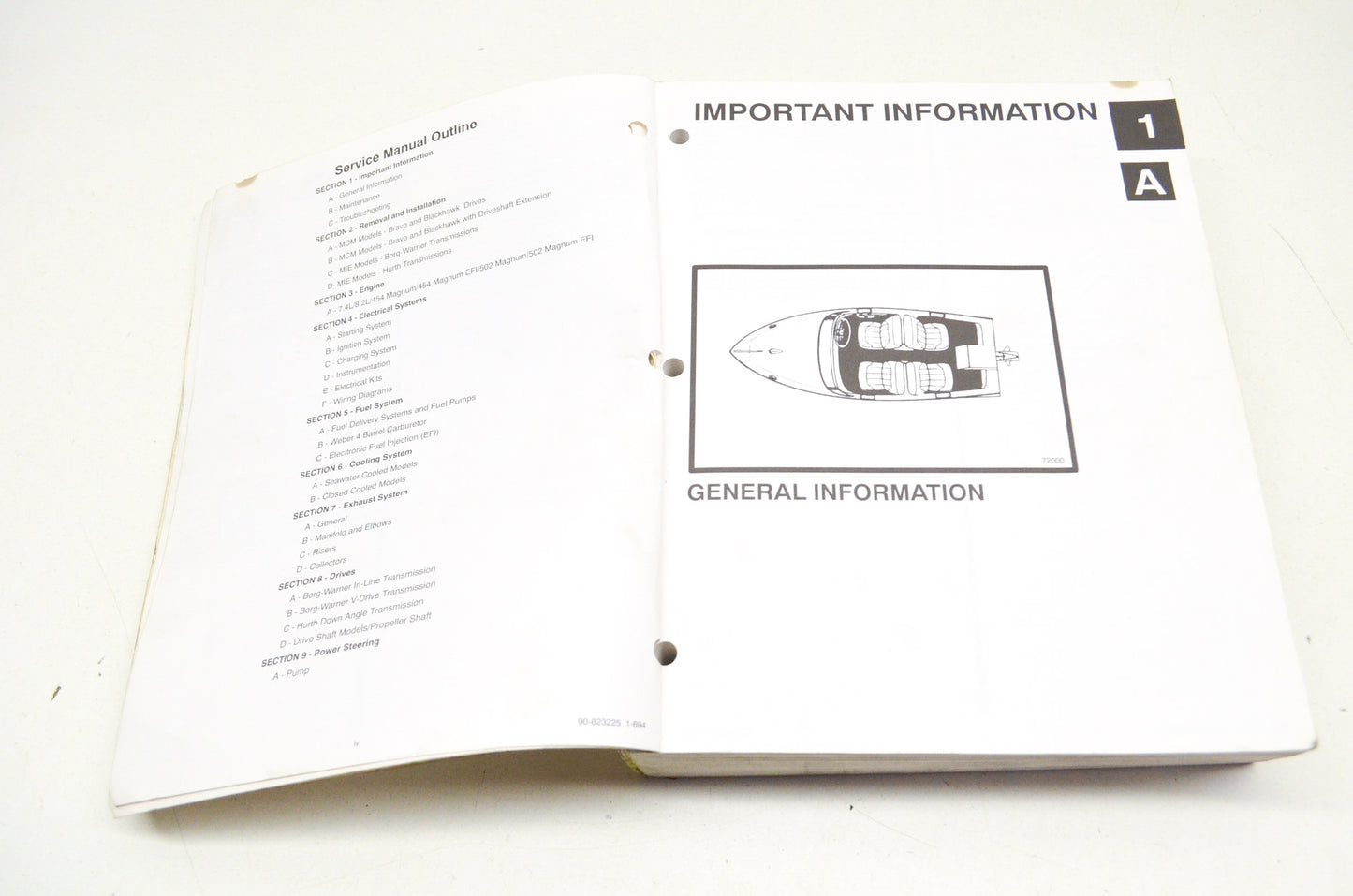 OEM Mercury Marine Engines GM V-8 454 CID (7.4L) / 502 CID (8.2L) Service Manual