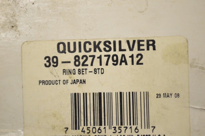 OEM Mercury 39-827179A12 Piston Ring Qty 6 NOS