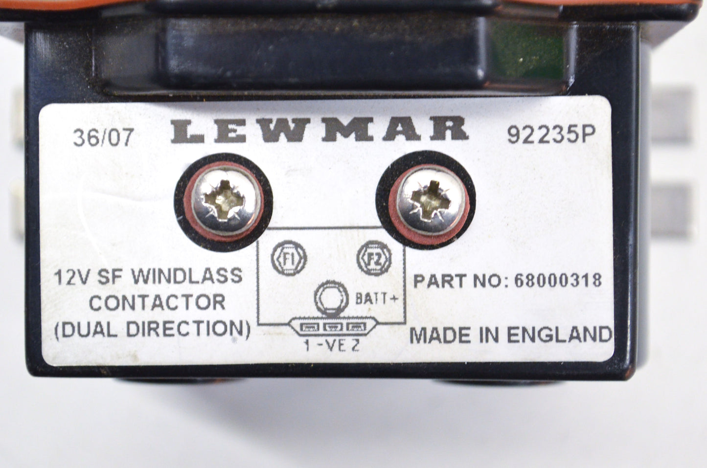 New Lewmar 12V SF Windlass Contactor NOS