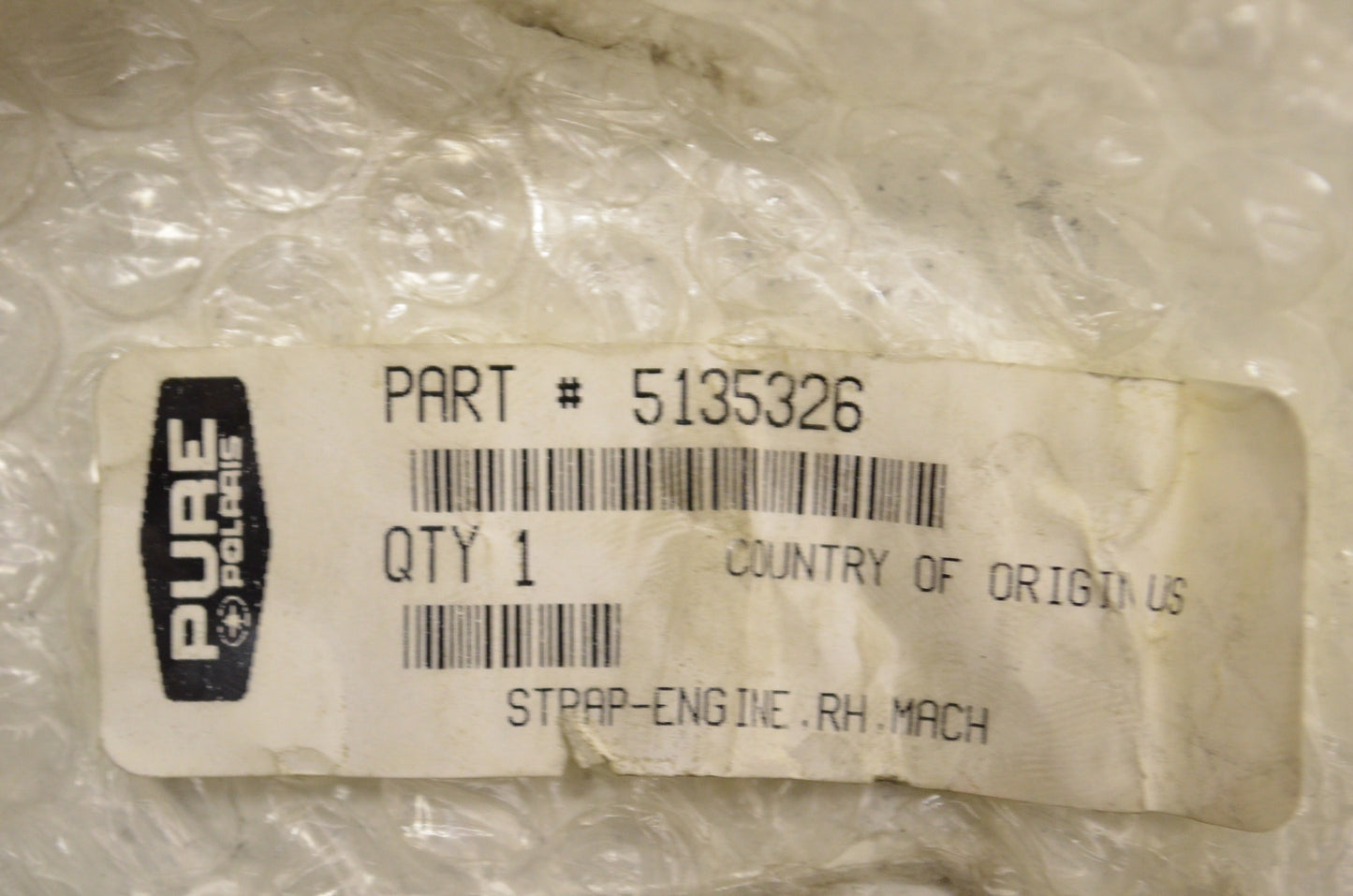 OEM Polaris 5135326 Machined Right Hand Engine Strap NOS