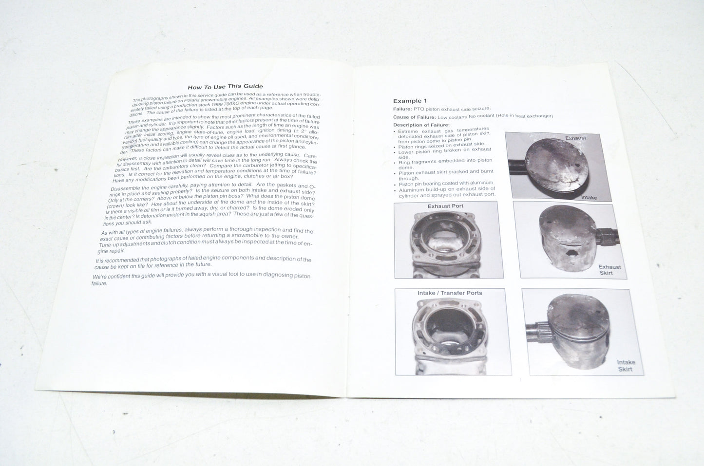 OEM Polaris Snowmobile Piston Failure Diagnostic Guide