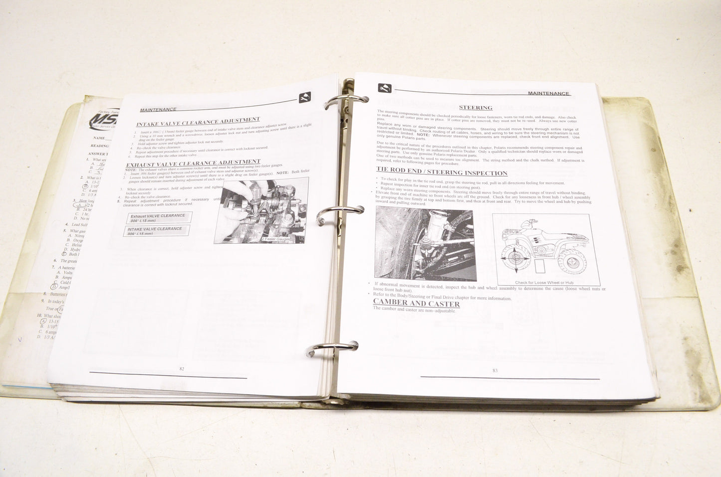 OEM Polaris 2003 Master Service Dealer Training Manual