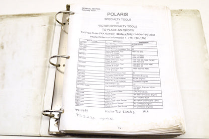 OEM Polaris Service, Special Tools, & Technical Support Manual