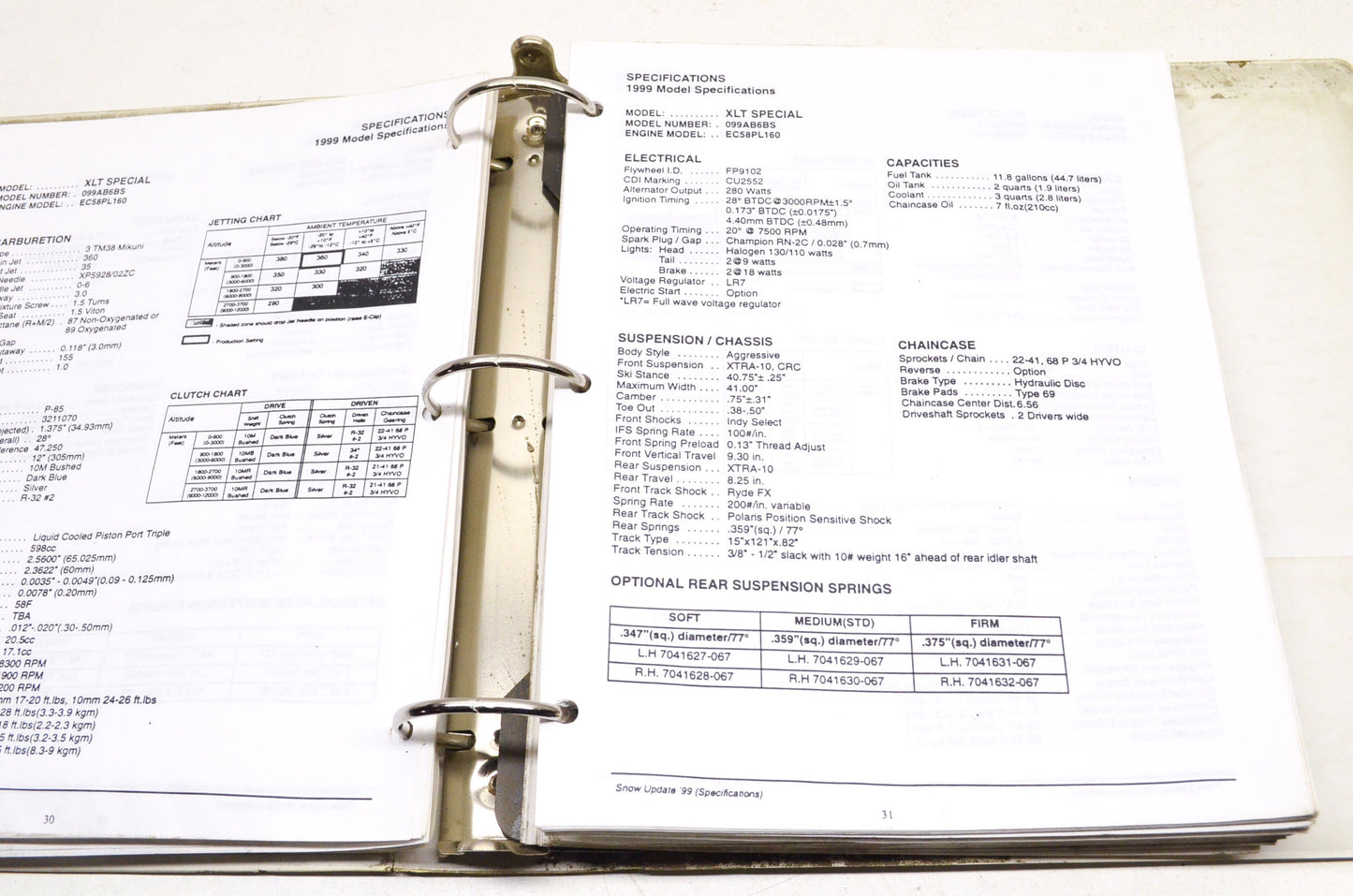 OEM Polaris Service, Special Tools, & Technical Support Manual