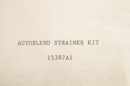 Autoblend Strainer Kit NOS
