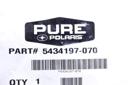OEM Polaris 5434197-070 Black Upper Hood Closure Backer NOS