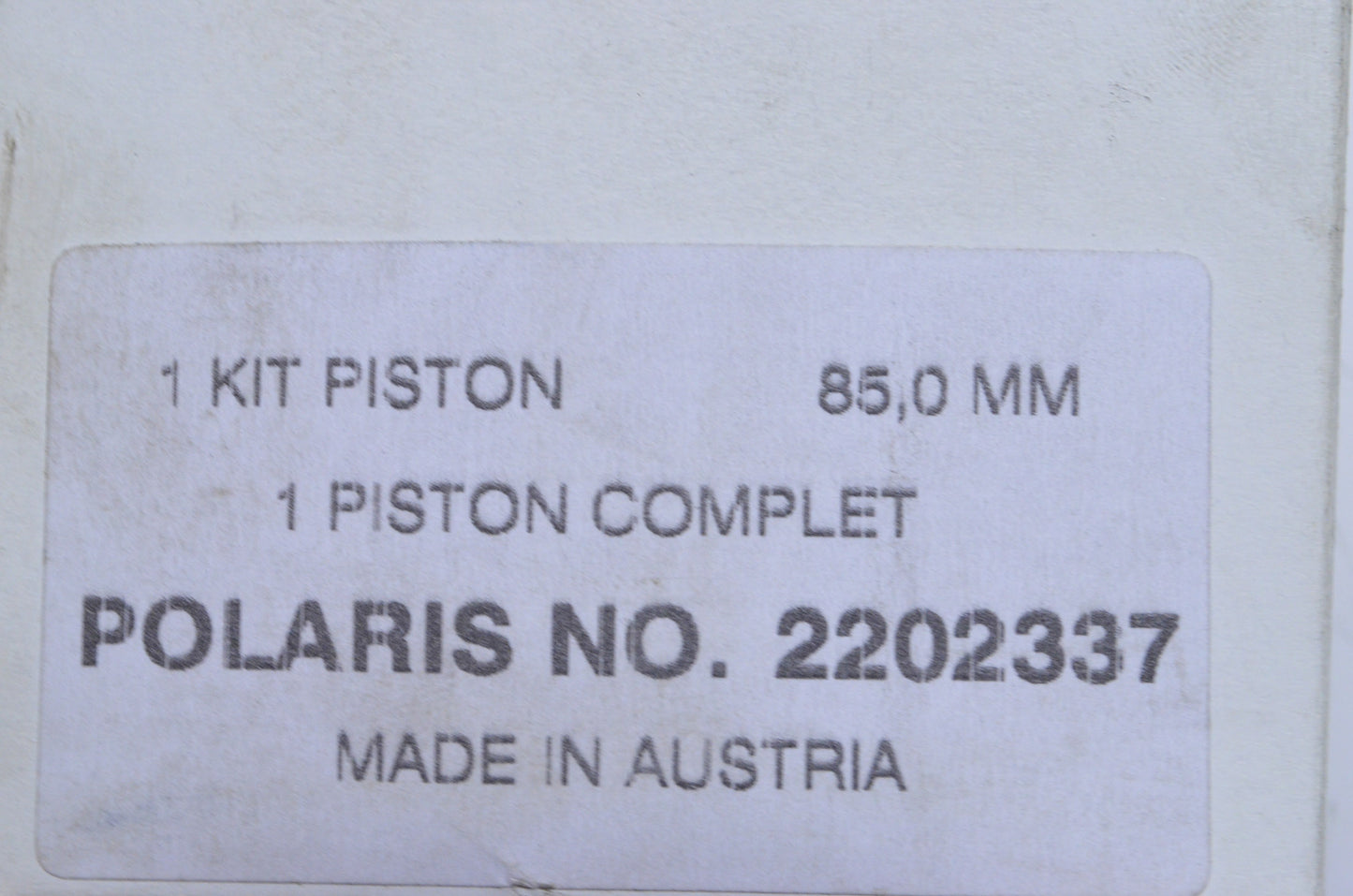 OEM Polaris 2202337 Piston Assembly NOS