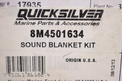 OEM Mercury 8M4501634 Sound Blanket Kit NOS