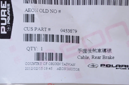OEM Polaris 453879 Rear Brake Cable NOS
