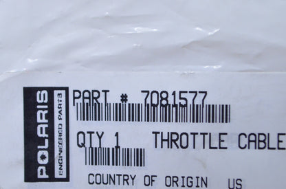 OEM Polaris 7081577 Throttle Cable NOS