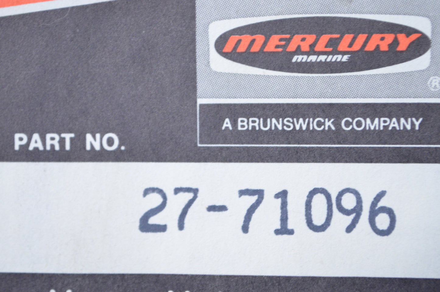 OEM Mercury 27-71096 Exhaust Gasket NOS