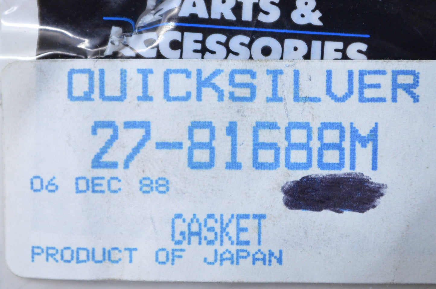 OEM Mercury 27-81688M Gasket NOS