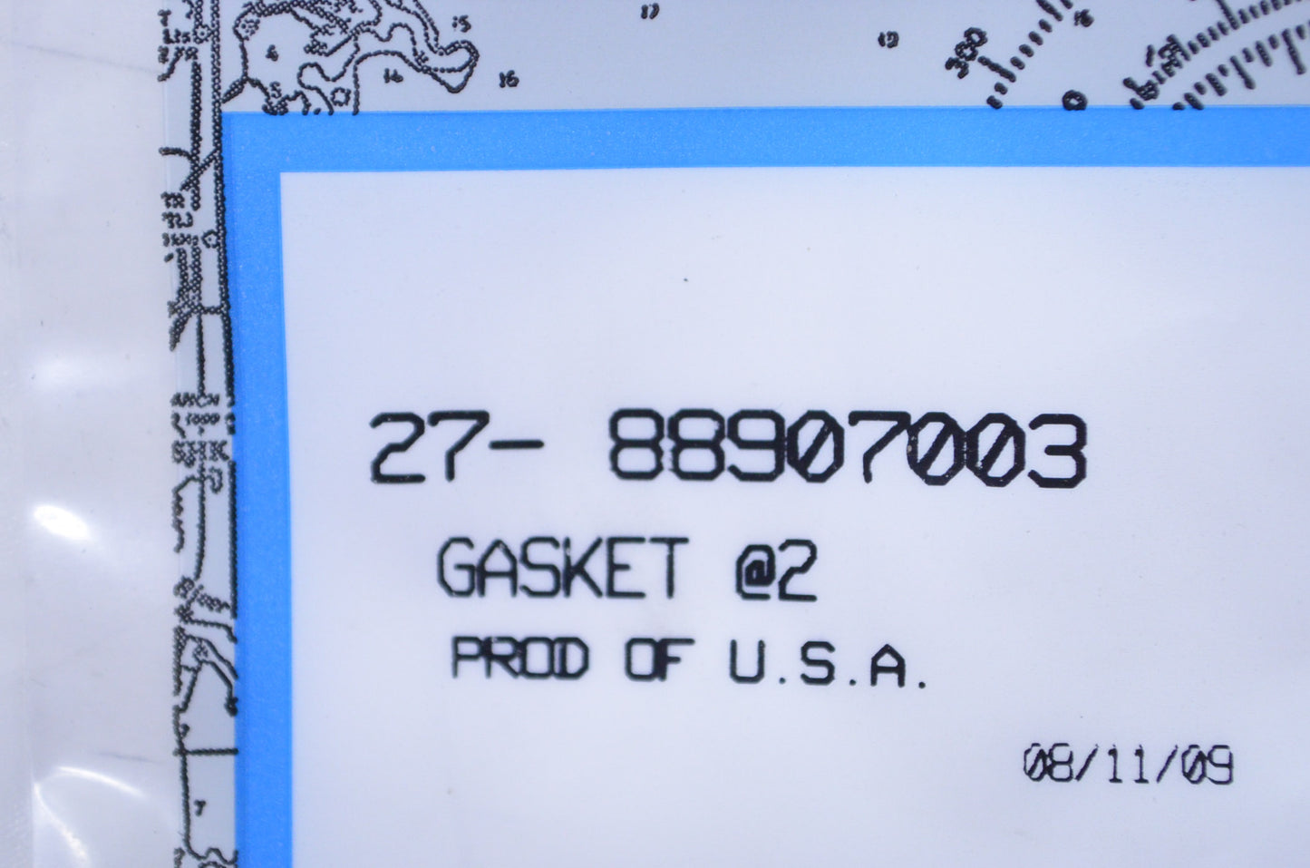 OEM Mercury 27-88907003 Relief Cover Gasket NOS