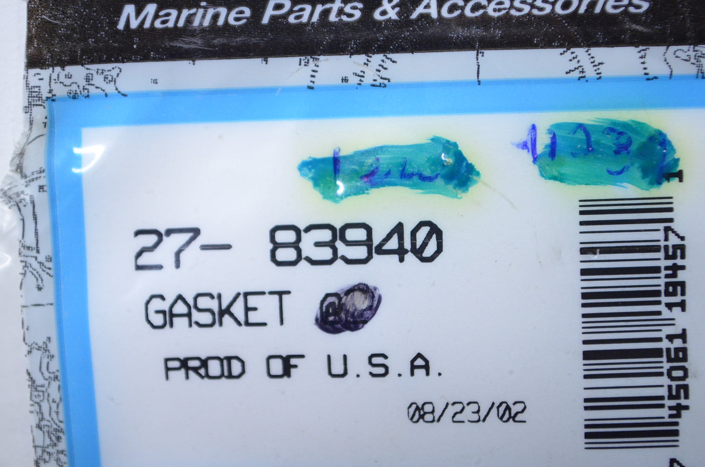 OEM Mercury 27-83940 Thermostat Gasket NOS