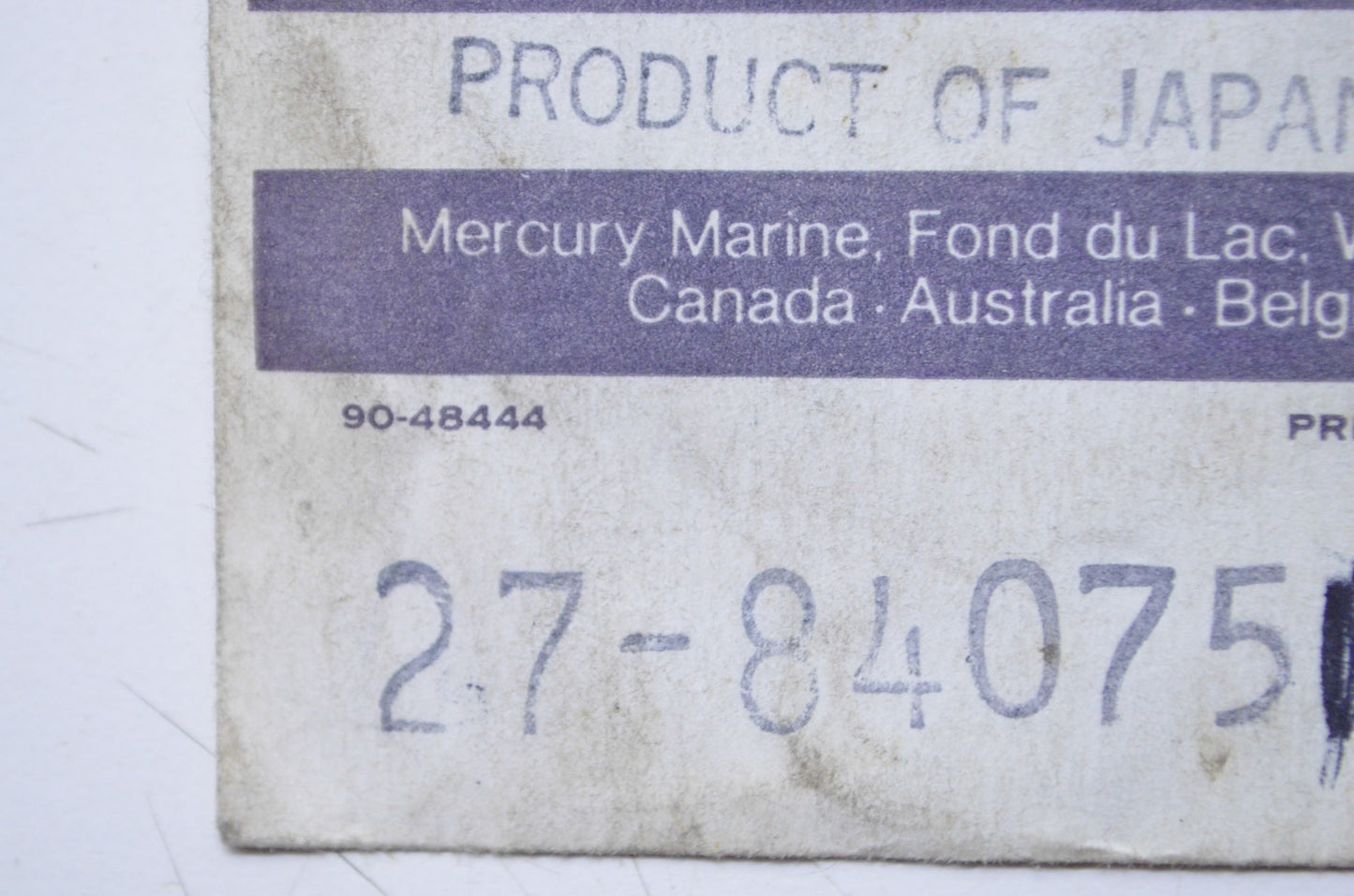 OEM Mercury 27-84075 Water Pump Gasket NOS