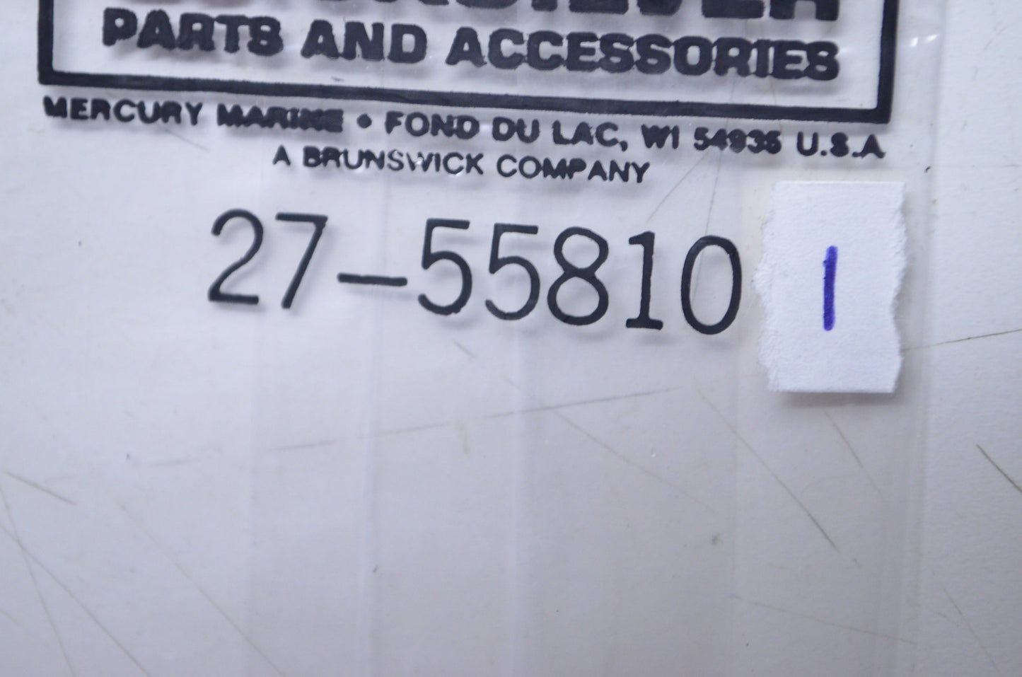 OEM Mercury 27-55810 1 Water Pocket Cover Gasket NOS