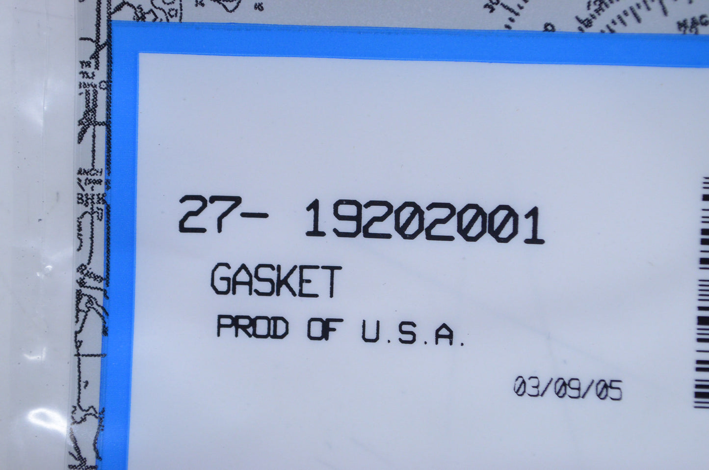 OEM Mercury 27-19202001 Water Pump Gasket NOS