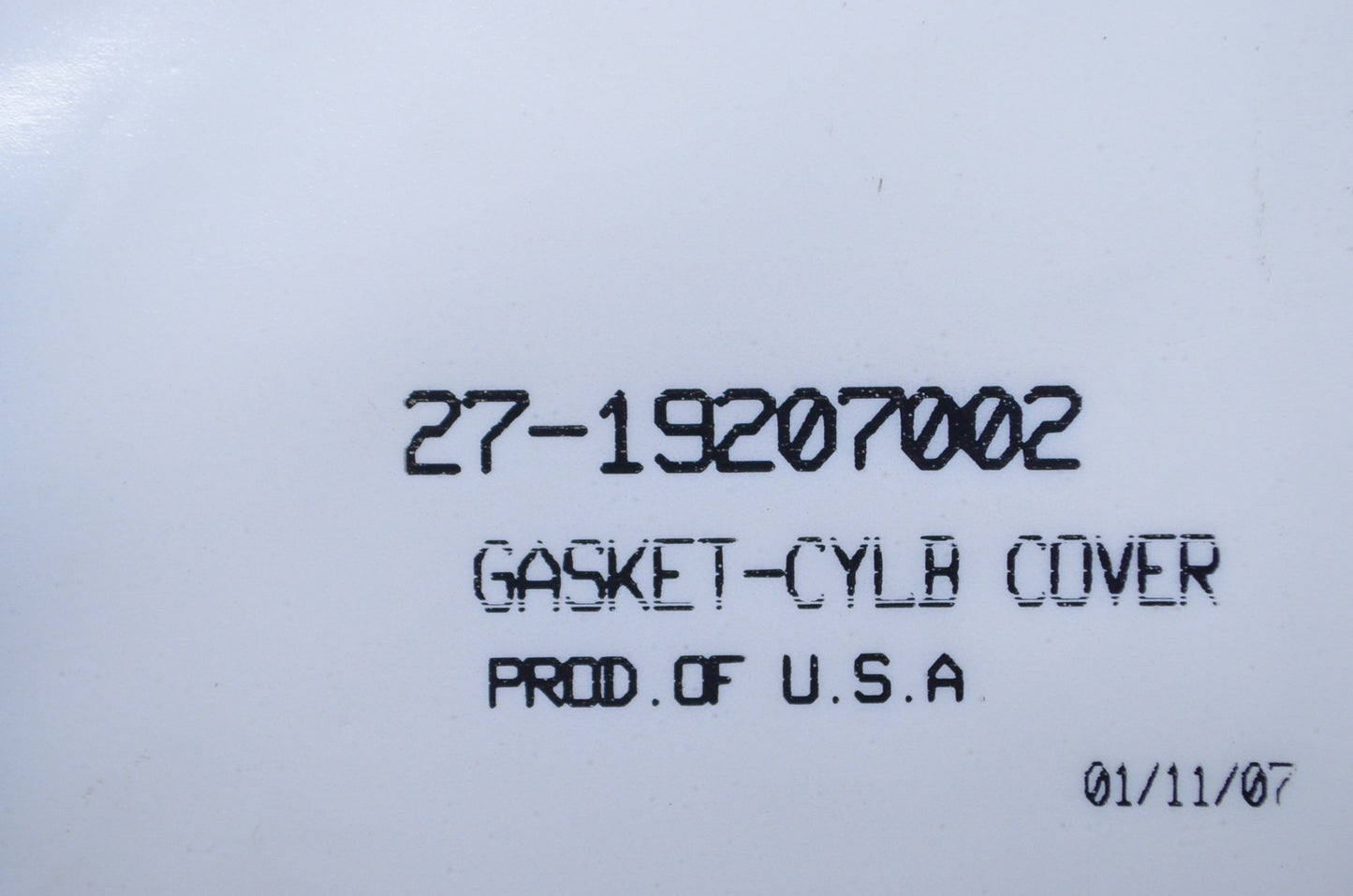 New OEM Mercury Cylinder Cover Gasket NOS
