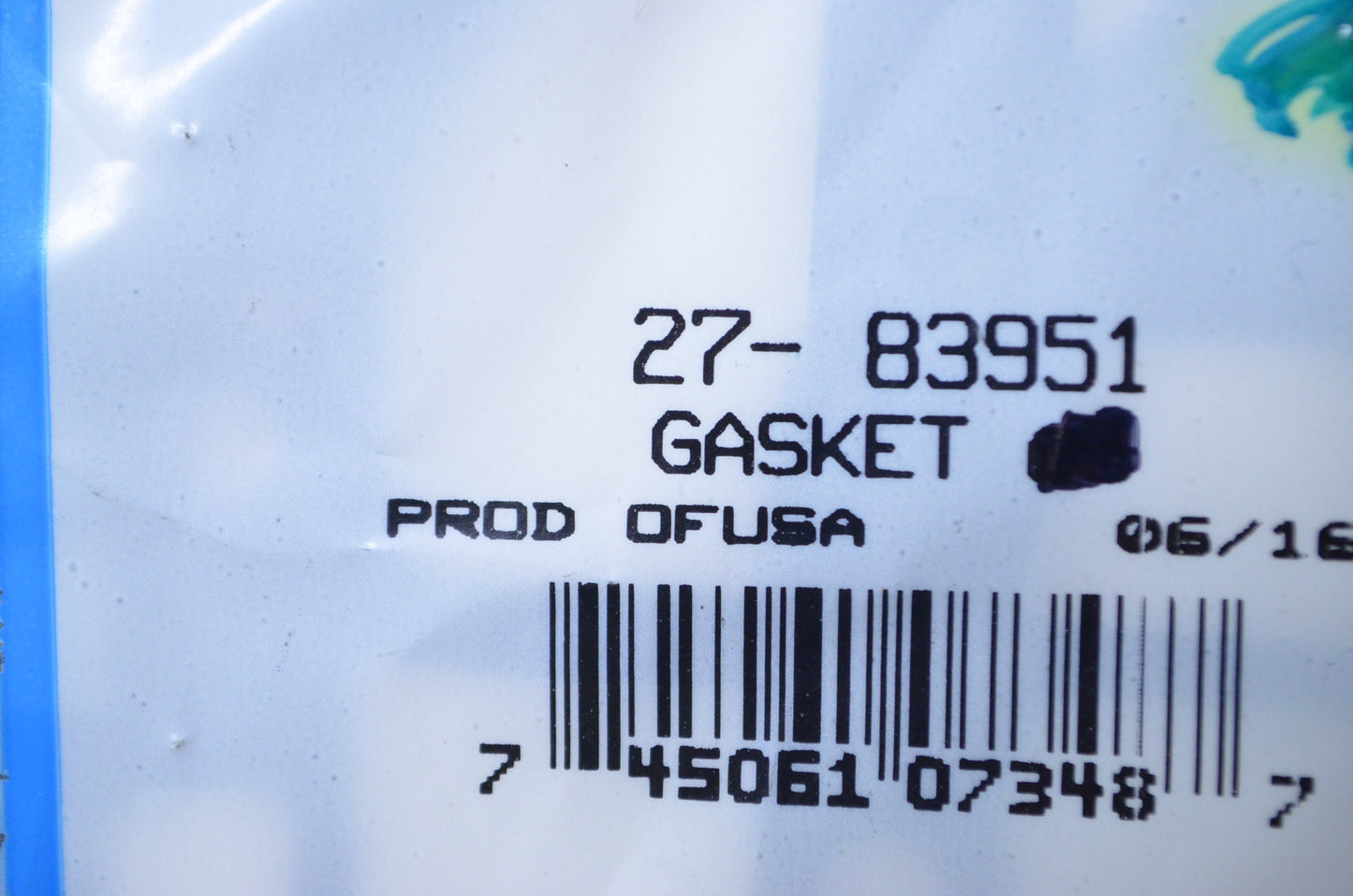 OEM Mercury 27-83951 Gasket NOS