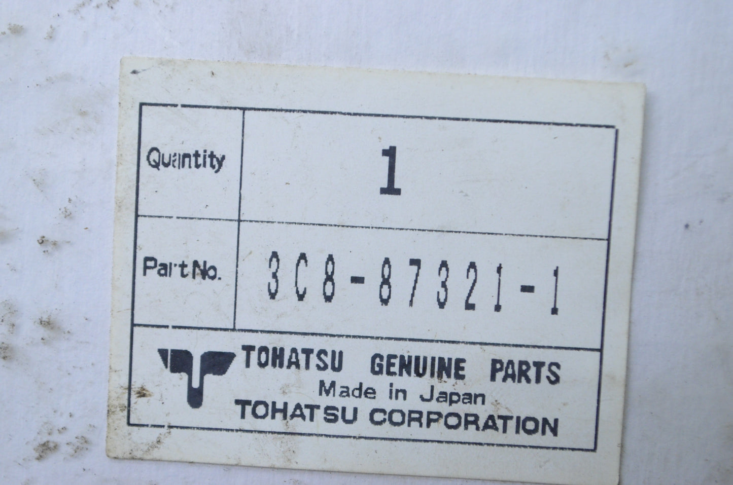 Tohatsu 3C8-87321-1 Lower Unit Gasket Kit NOS