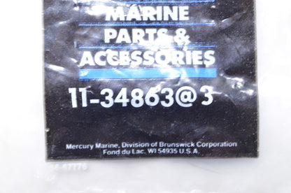 New OEM Mercury Nut QTY 3 NOS