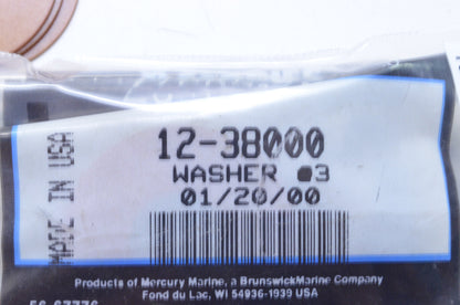 OEM Mercury 12-38000 Washer NOS