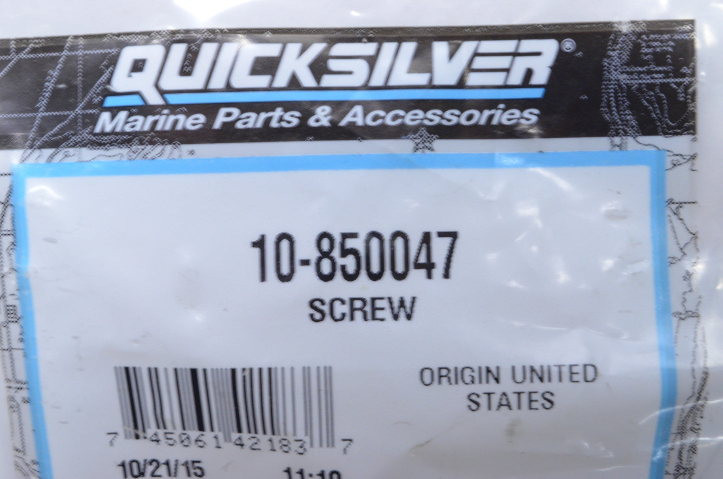 OEM Mercury 10-850047 Screw NOS