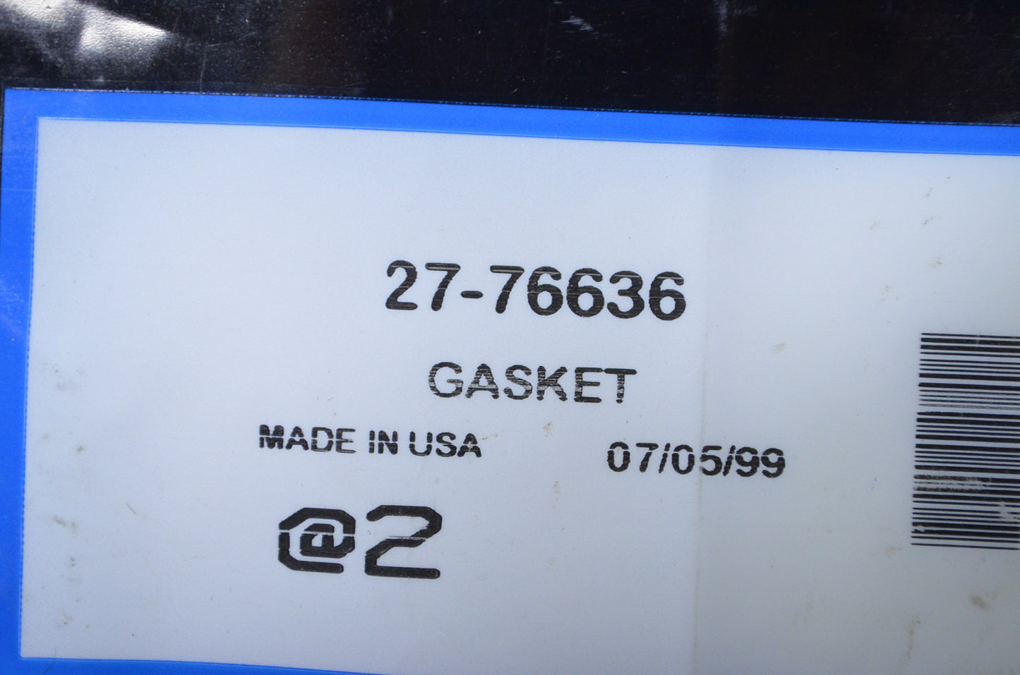 OEM Mercury 27-76636 Divider Plate Gasket Qty 2 NOS