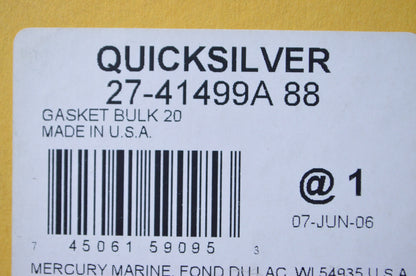 OEM Mercury 27-41499A 88 Gasket Kit NOS