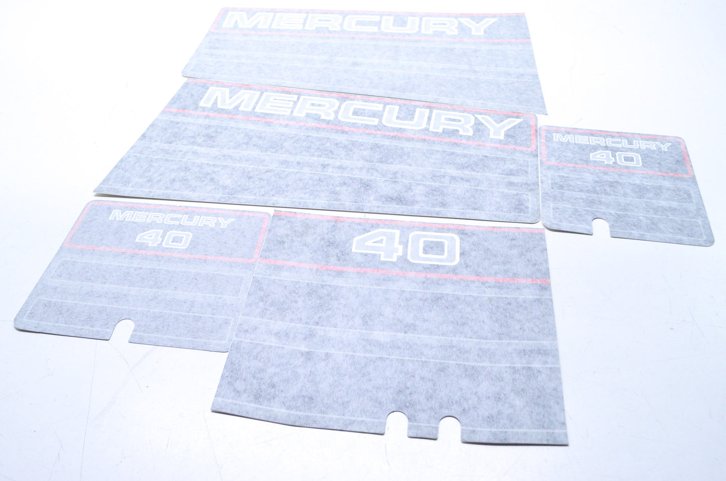 New OEM Mercury 40 hp Design 2 Black Decal kit NOS