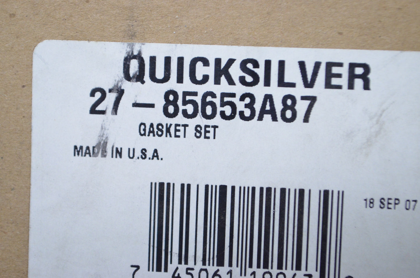 New OEM Mercury Gasket Kit NOS