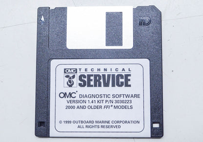 New OEM OMC 2000 & Older FFI Models Diagnostic Software Version 4.1 Floppy Disc