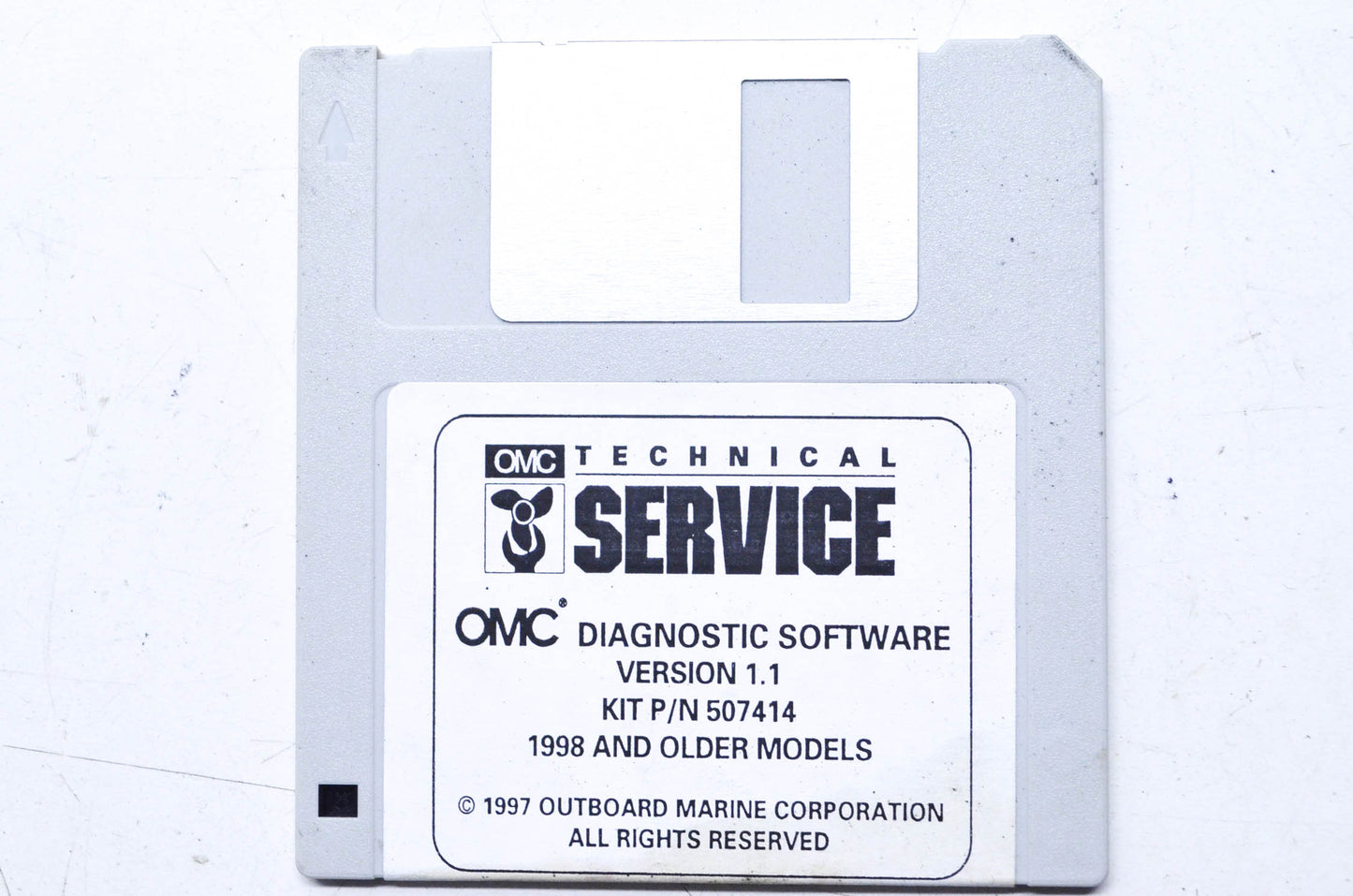 New OEM OMC 1998 & Older Models Diagnostic Software Version 1.1 Floppy Disc NOS
