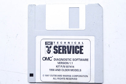 New OEM OMC 1998 & Older Models Diagnostic Software Version 1.1 Floppy Disc NOS