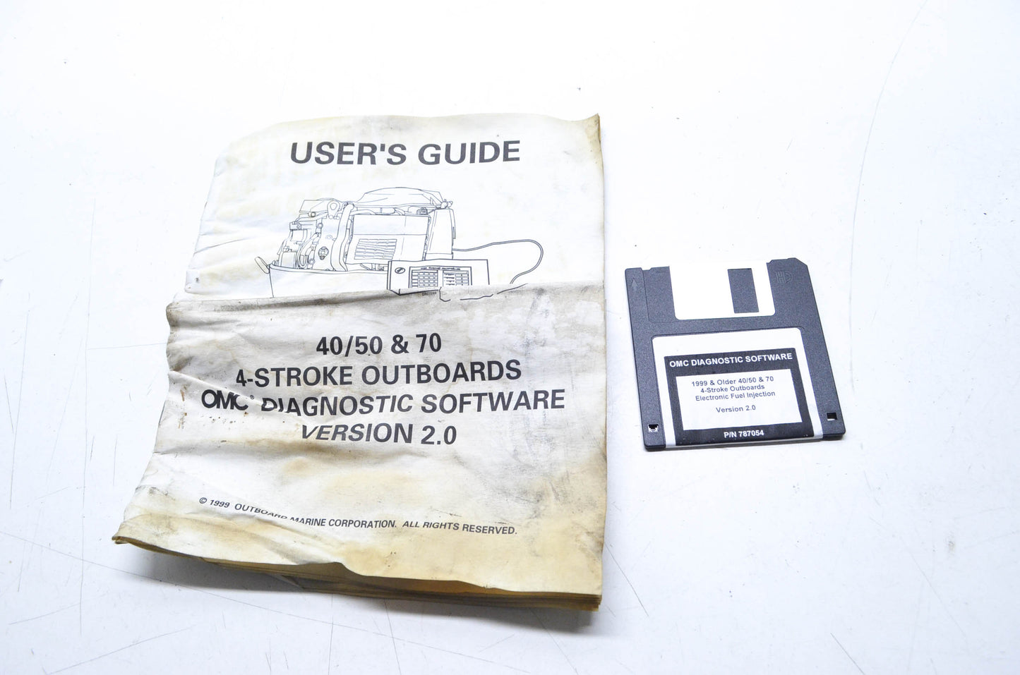 1999 & Older 40/50 & 70 4-Stroke Outboards Diagnostic Software Version 2.0 Flopp