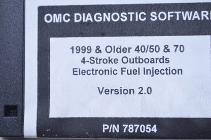 1999 & Older 40/50 & 70 4-Stroke Outboards Diagnostic Software Version 2.0 Flopp