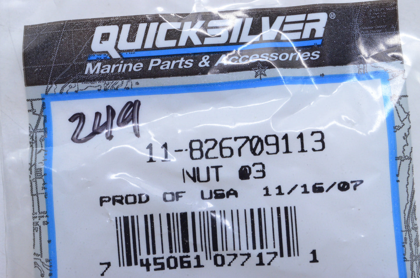 New OEM Mercury Nut QTY 3 NOS