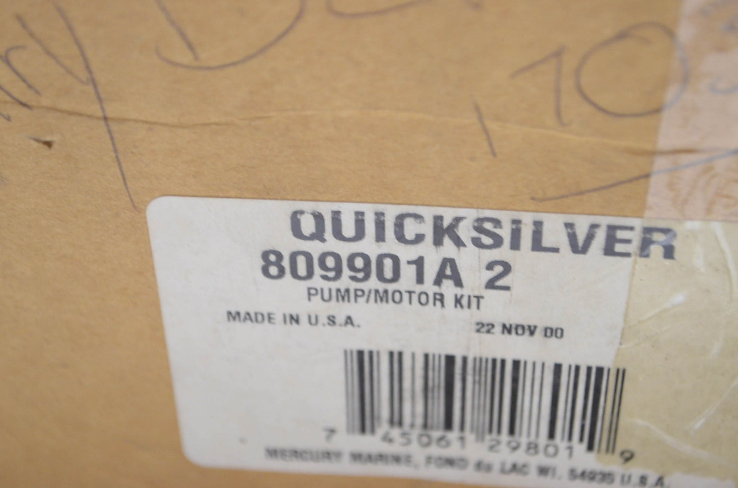 New OEM Mercury Pump Motor Kit NOS