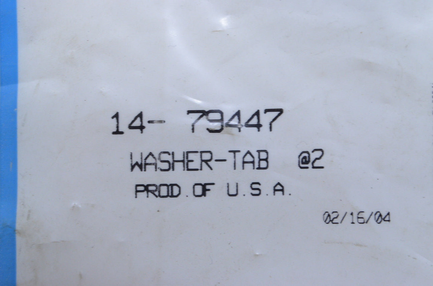 New OEM Mercury Tab Washer NOS