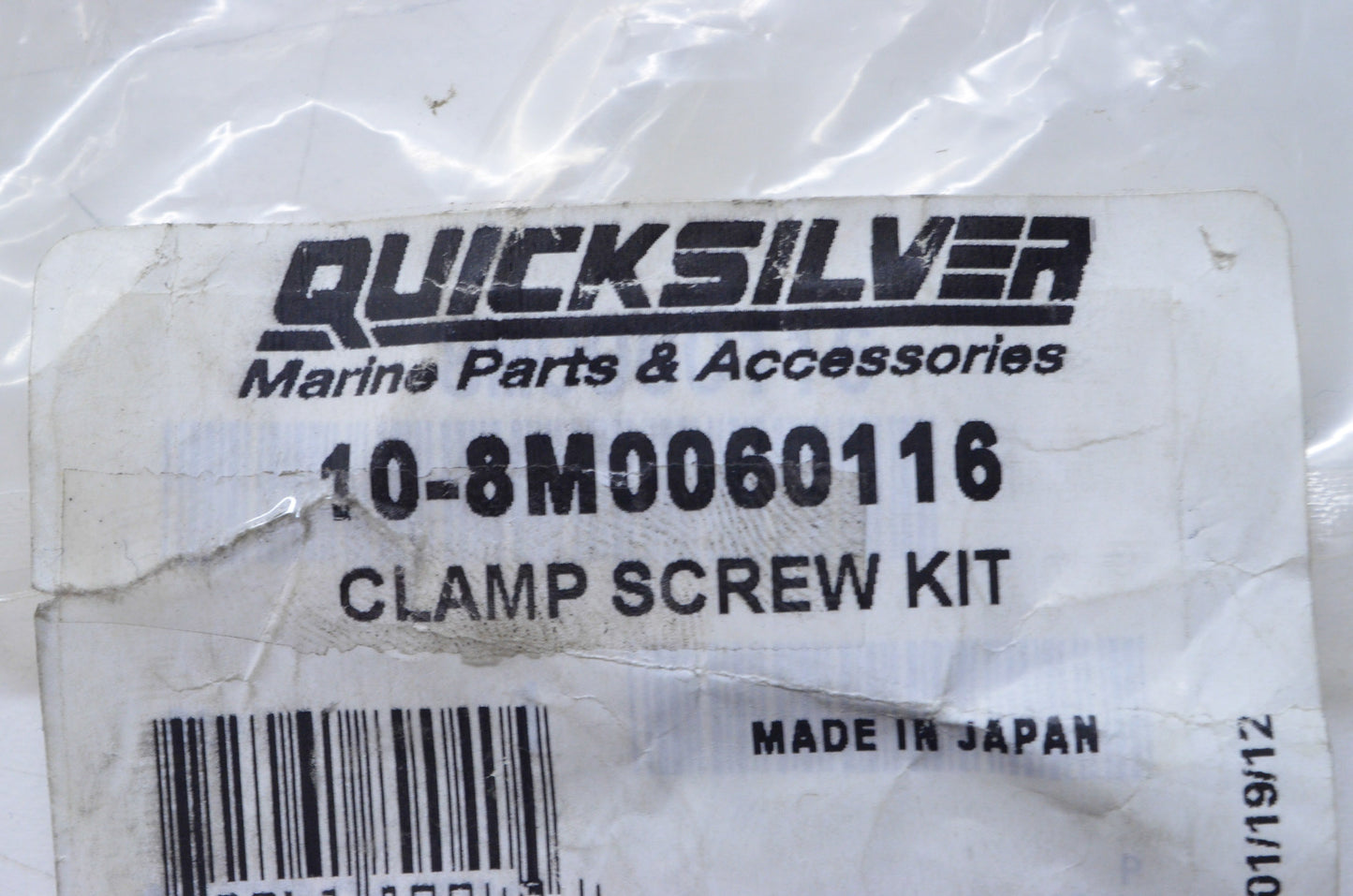 OEM Mercury 10-8M0060116 Clamp Screw Kit NOS