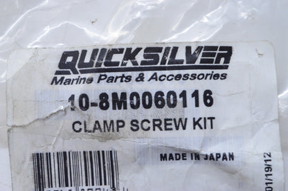 OEM Mercury 10-8M0060116 Clamp Screw Kit NOS