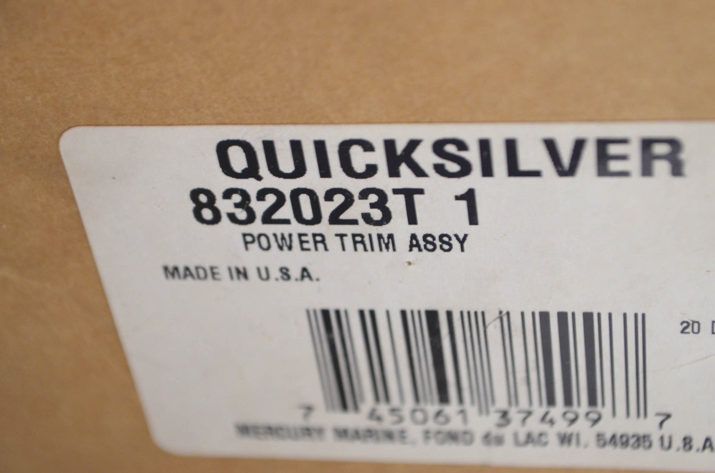 OEM Mercury 832023T 1 Power Trim Assembly NOS